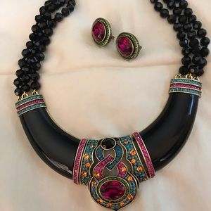 Heidi Daus Designs Necklace w/Earrings